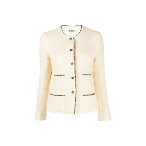 Bode Куртки и Пальто Женские Экрю