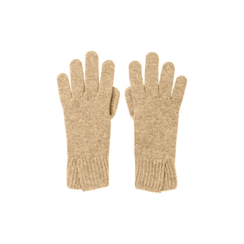 JOHNSTONS OF ELGIN Кашемир Вязаные перчатки Женские Овсяный