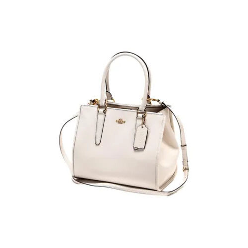 COACH Crosby Кожа Сумка Большая Женская Белая