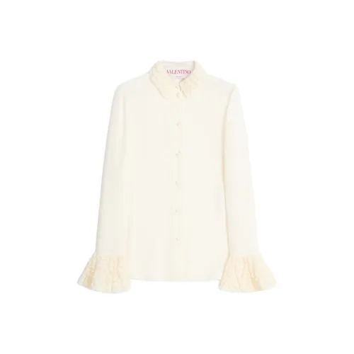 Valentino FW24 Рубашка Женская Айвори Белая