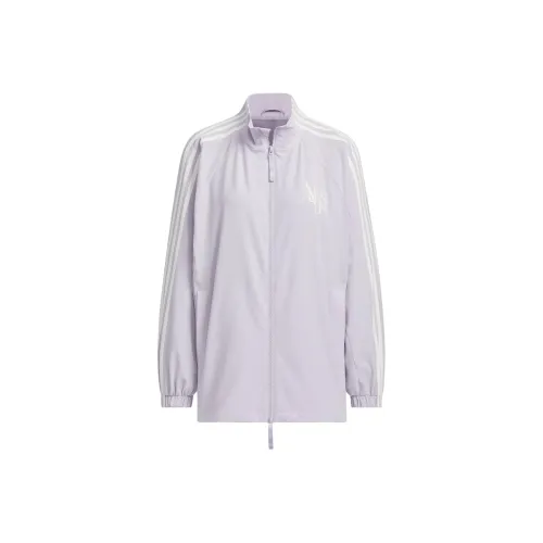 Adidas Dance SS24 Куртка Женская Серебряная Фиолетовая