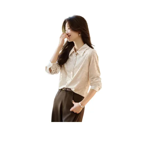 Mo Han Yi Mei Рубашка Женская Светлый Бежевый
