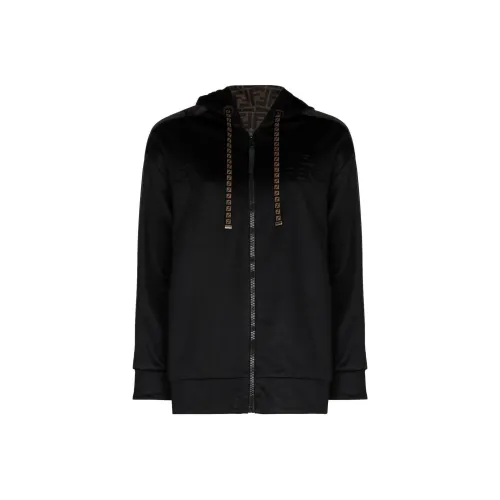 FENDI FW22 Куртки и пальто Женские Черный