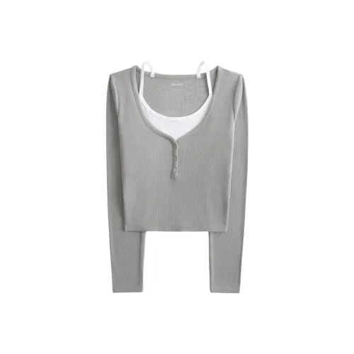 Hollister Серые Женские Футболки