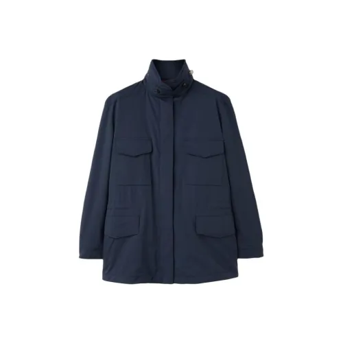 Loro Piana Женские куртки морского синего цвета
