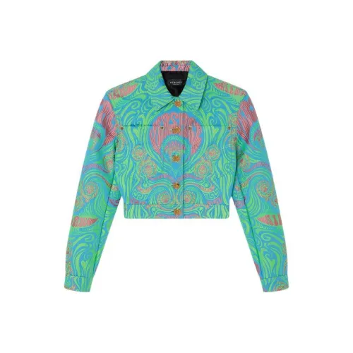 VERSACE Зеленые Женские Куртки