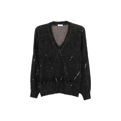 BRUNELLO CUCINELLI FW24 Трикотаж Женский Черный