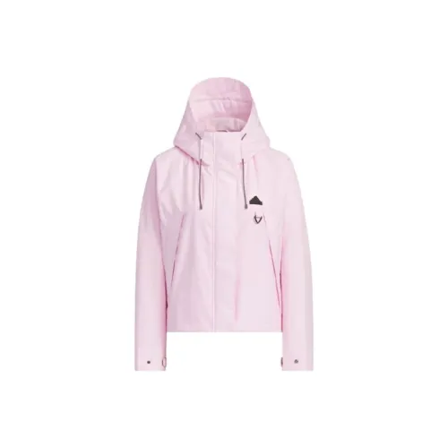 Adidas CITY ESCAPE Ткани вязаные Куртка Куртки Пальто Женские Прозрачный Розовый