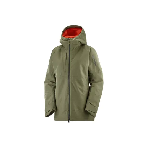 SALOMON BASHLEY PUFF Куртки и пальто Женские Армейский зеленый
