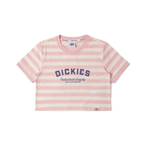 Dickies Рукав с оборванным плечом Короткий рукав Т-рубашка Лотосово-розовый DK0A87H6B80 Женская