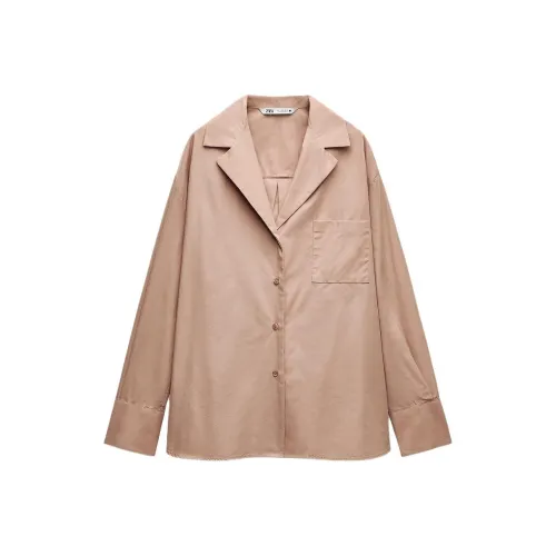 ZARA ZW Series Рубашка Женская Розовая