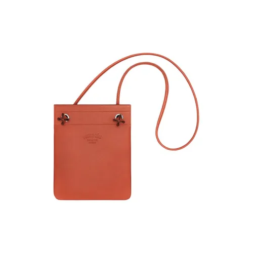HERMES Aline Cheri Телячья кожа Сумка через плечо Мини Женские R1 Terre Battue Красный Soil Цвет