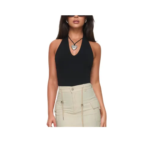 PRINCESS POLLY FIND YOU Халтер Комбинезон Женский Черный Черный