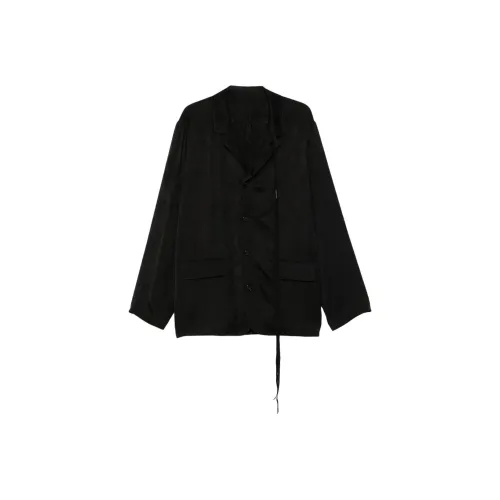 Ann Demeulemeester SS25 Куртки и Пальто Мужской Черный