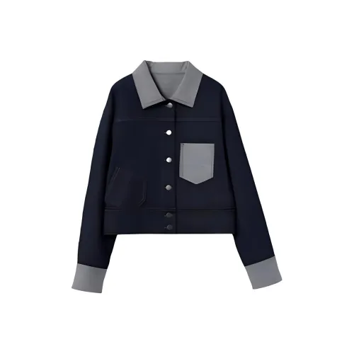 CHUMIAN Куртки Пальто Женские Оригинальный Джинсовый