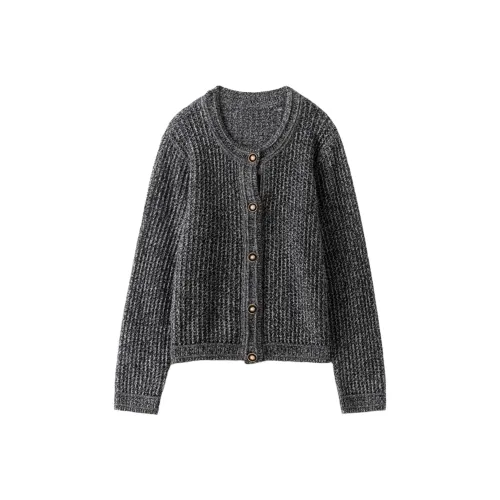 SNOWFORTE Кашемир Свитер Женский Звездный Серый