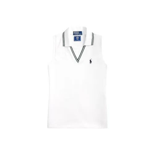 Polo Ralph Lauren Wimbledon Теннис Открыто Коллекция SS24 Поло Женские Фарфоровый белый