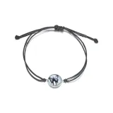 Ночной свет бабочки, ткань, вязаный браслет (белая подкладочная ткань)