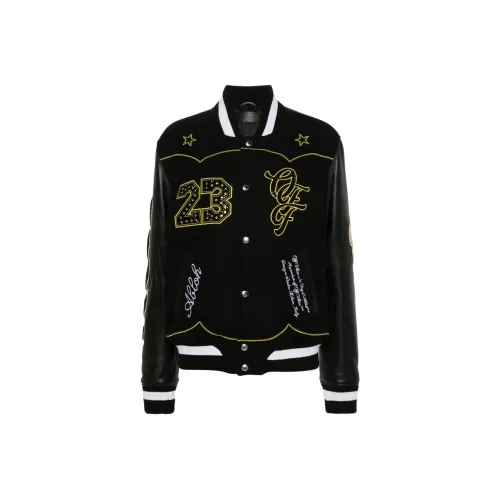 Off Белый Куртки Пальто Стандартный крой Женский Черный