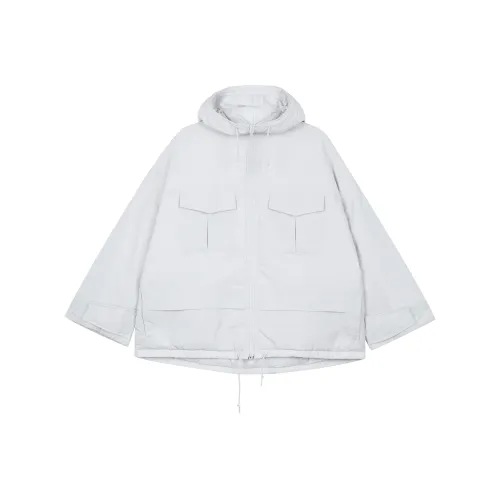 UNIQLO x White Mountaineering Пуховик Женский Светло-Серый