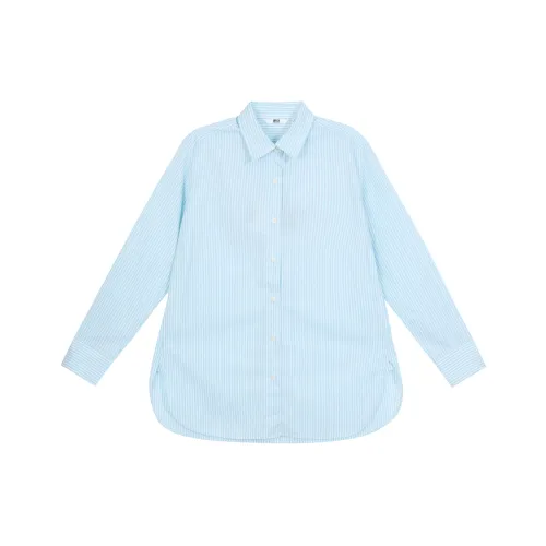 UNIQLO Рубашка Женская Изумрудно-Зеленая