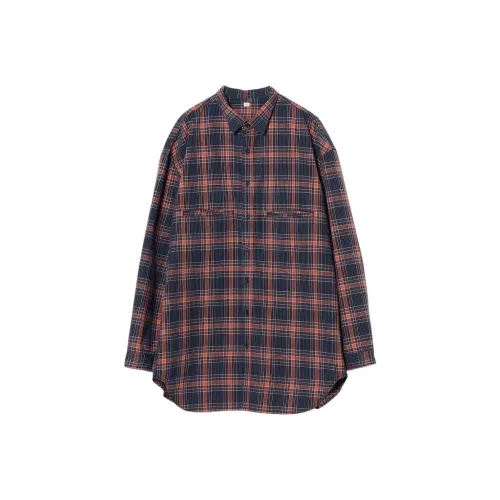 BEAMS Pilgrim Surf+Supply OUTIL Sirod Рубашка Женская Красная Индиго