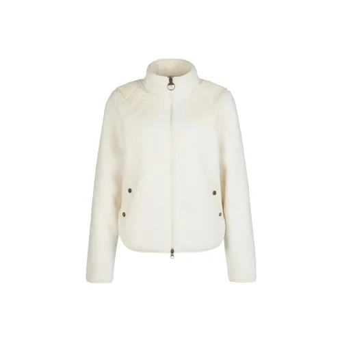 BARBOUR Rockling Флис Куртки Пальто Женские Белые