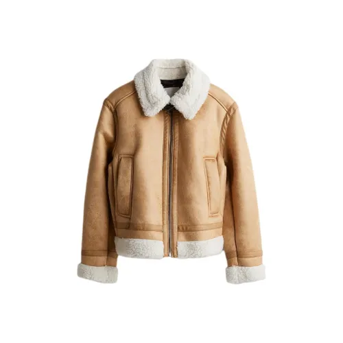 H&M Темно-бежевые женские куртки