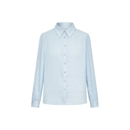 JZ. ANNAKRO Светло-синие Женские Рубашки