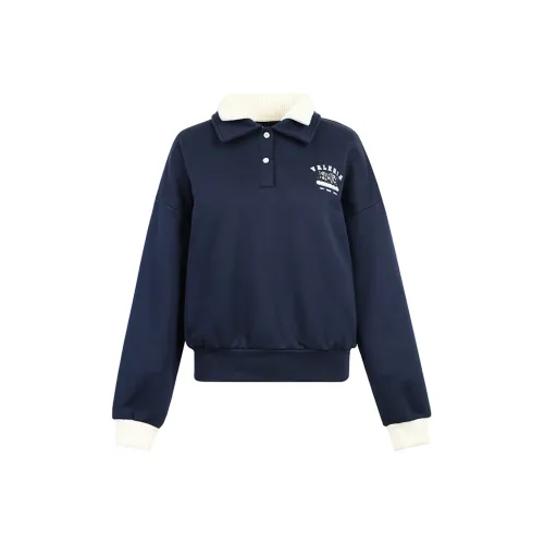 Valeria Obbaco Синий Женские Свитшоты