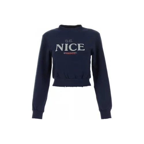 Balenciaga FW23 Свитшот Женский Синий