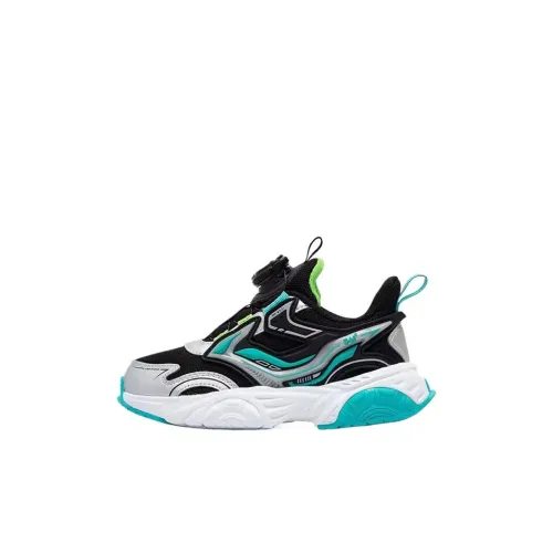 361°KIDS Slip-resistant Thermal Low-Top Детская Беговая Обувь Угольно-Черный Серебряный Time Зеленый Для Детей Возрастом 3-7 Лет