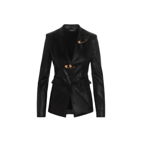 VERSACE Куртки и Пальто Женские Черные