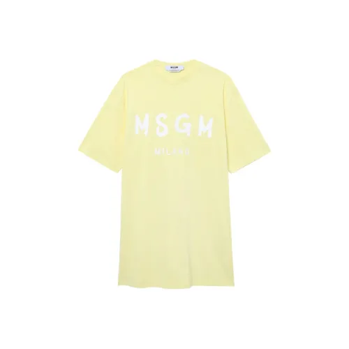 MSGM Желтые Женские Футболки