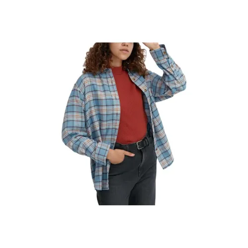 UNIQLO Розовый/синий Женские Рубашки