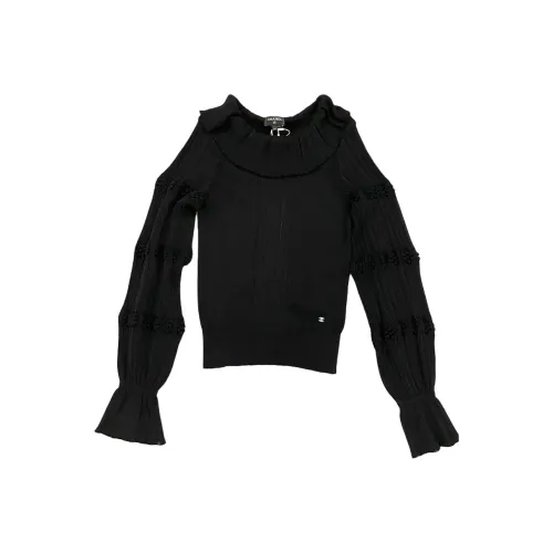 CHANEL 24 Весенний Летний Новый Приход Рубашка Женская Черная