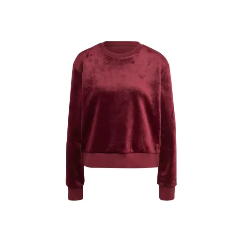 Adidas Originals Essentials Темно-красный Фиолетовый Женский Свитшот