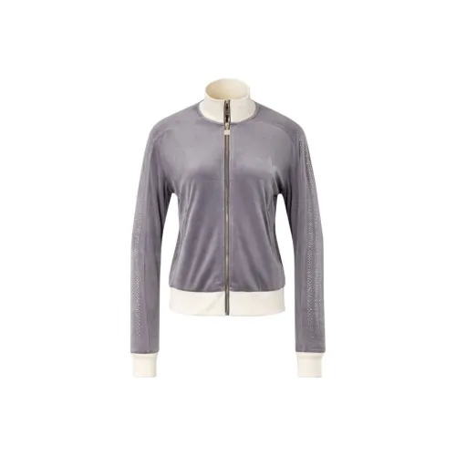 Adidas Originals Clover Series Outfit Куртки и пальто Женские Тень Серый Слоновая Кость