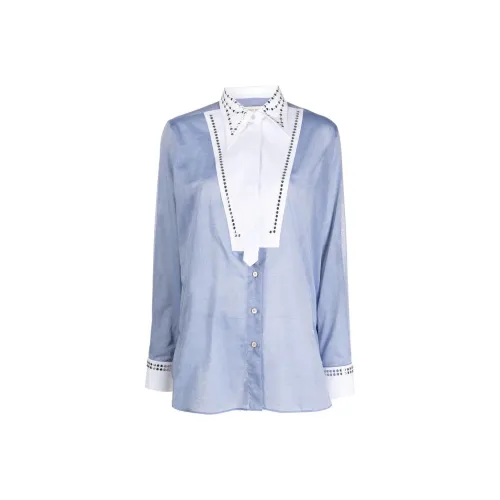 Wales Bonner Рубашка Женская Синяя