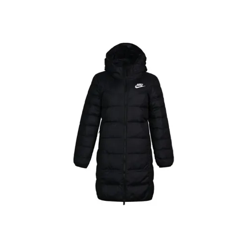 Nike Пуховик Зимний Женский Черный