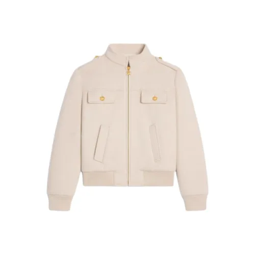 CELINE FW24 Куртки и Пальто Женские Молочно-белый
