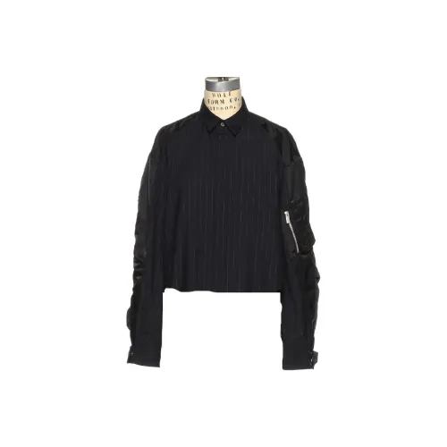 sacai Barneys New York Silver Seat Flagship Store 20th Anniversary Commemoration Series Черные Женские Рубашки
