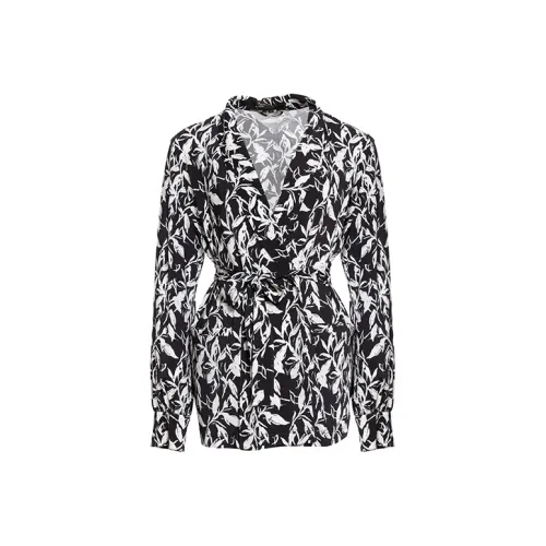 BESIONIA SS23 Рубашка Женская Черный Белый