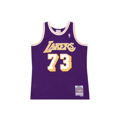 MITCHELL NESS x NBA SWINGMAN Fan Edition Деннис РODMAN Баскетбольная Джерси Унисекс Пурпурный Лейкерс