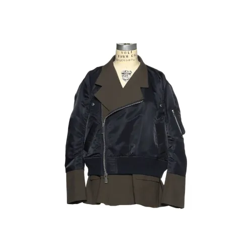 sacai Barneys New York Silver Seat Flagship Store 20th Anniversary Commemoration Series Хаки Женские Куртки