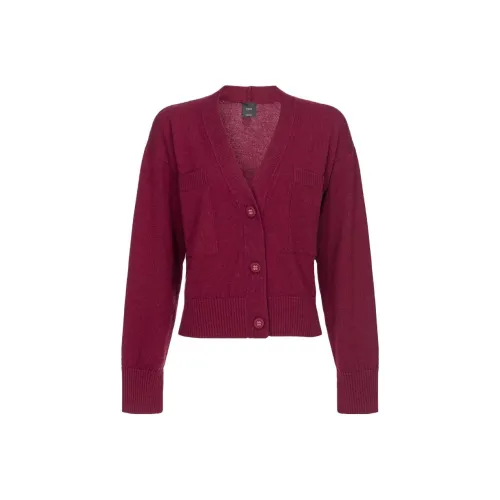 PINKO Кардиган Misto Cachemire Con Tasche Трикотаж Женский Сливовый