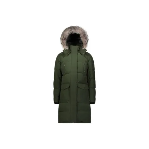 Moose Knuckles Пуховик Женские Армейский зеленый