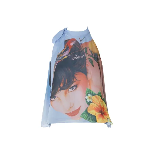 JYOSEI Женские камисоли с синим принтом