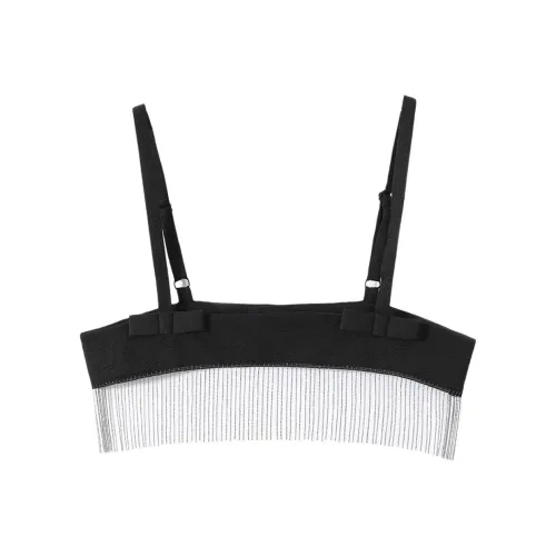 EICHITOO Топ на бретелях Женский Черный