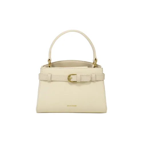 Simedin Коровья кожа Сумка через плечо Маленькая Женская Экрю Моранди Синий